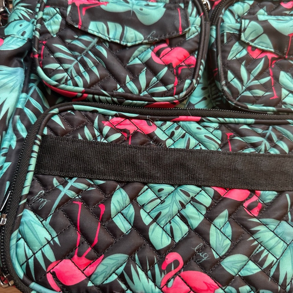 Lug Mini Puddle Jumper Bag Flamingo Print - Picture 2 of 12